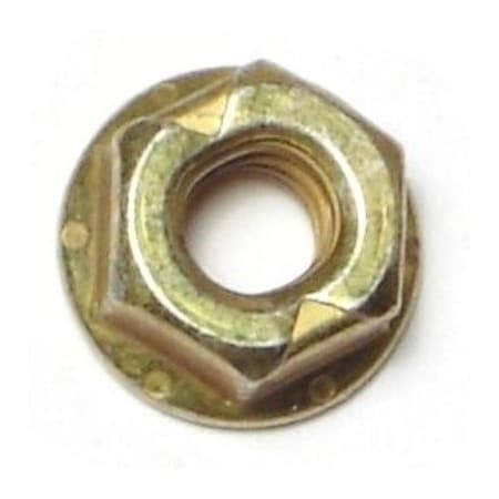 Lock Nut, 1/4-20, Steel, Grade 8, Yellow Zinc, 25 PK